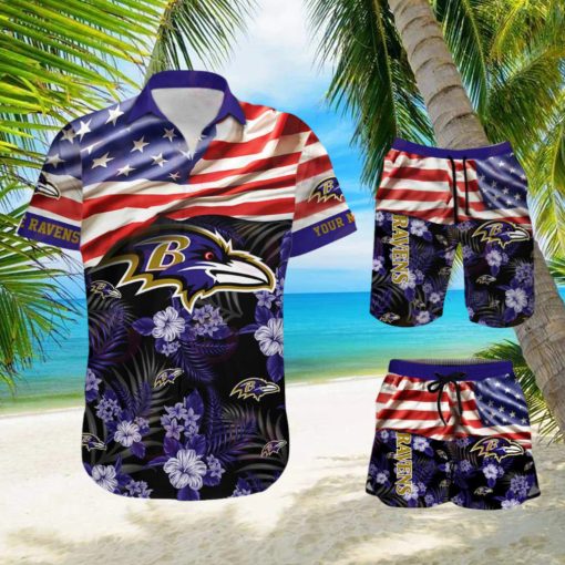 Ravens Orioles Hawaiian Shirt And Shorts