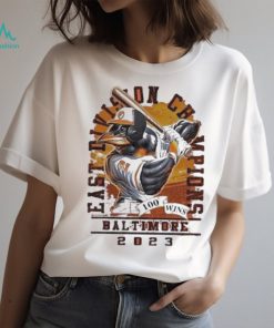 Baltimore orioles mascot 2023 east Division champion 100 wins shirt