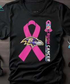 Baltimore ravens crush cancer NFL collections shirt, hoodie, sweater, long sleeve and tank top Baltimore ravens crush cancer NFL collections shirt