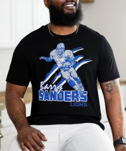 Barry Sanders Detroit Lions football cartoon shirt