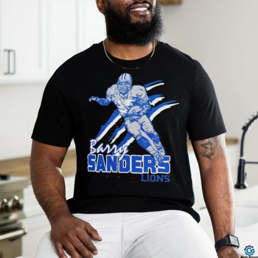 Barry Sanders Detroit Lions football cartoon shirt