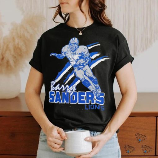 Barry Sanders Detroit Lions football cartoon shirt