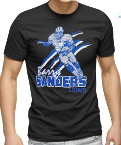 Barry Sanders Detroit Lions football cartoon shirt