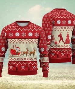 Baseball Reindeer Christmas Sweater Trending For Men And Women Gift Holidays