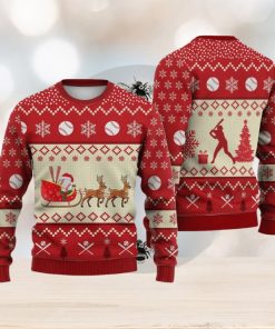 Baseball Reindeer Christmas Sweater Trending For Men And Women Gift Holidays