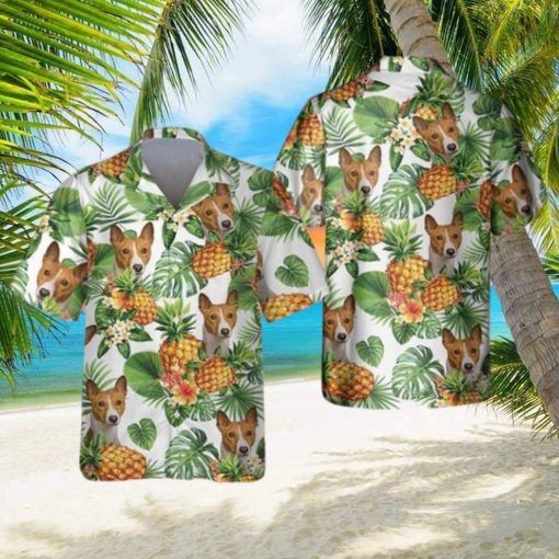 Basenji Tropical Pattern Hawaiian Shirt