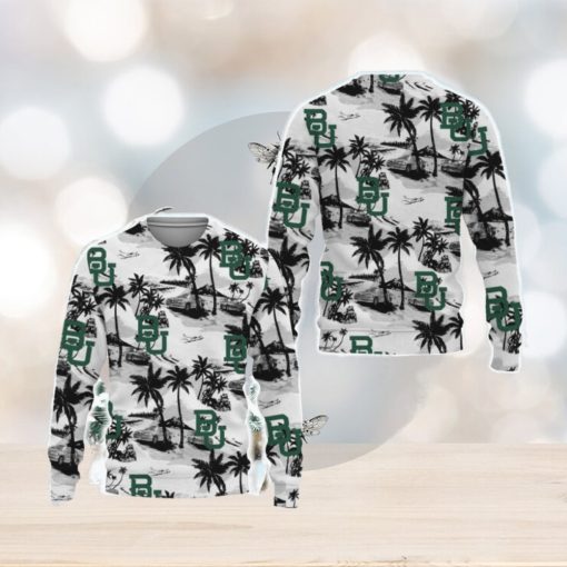 Baylor Bears Tropical Patterns Ugly Christmas Sweater