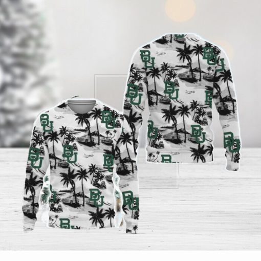 Baylor Bears Tropical Patterns Ugly Christmas Sweater