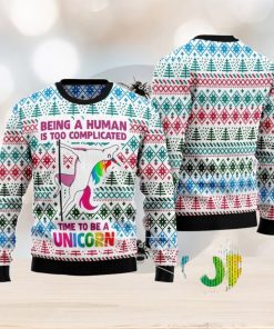 Be A Unicorn Ugly Christmas Sweater AOP All Over Printed Sweater