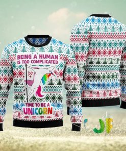 Be A Unicorn Ugly Christmas Sweater AOP All Over Printed Sweater