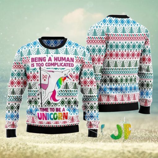 Be A Unicorn Ugly Christmas Sweater AOP All Over Printed Sweater