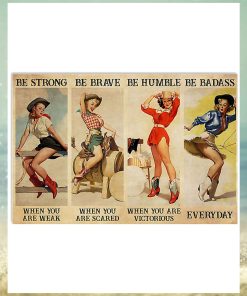 Be Strong Be Brave Be Humble Be Barass Horizontal Poster