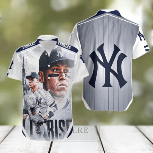 Beach Shirt 99 New York Yankees Aaron Judge All Rise Hawaiian Shirt For Men Women