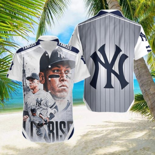 Beach Shirt 99 New York Yankees Aaron Judge All Rise Hawaiian Shirt For Men Women