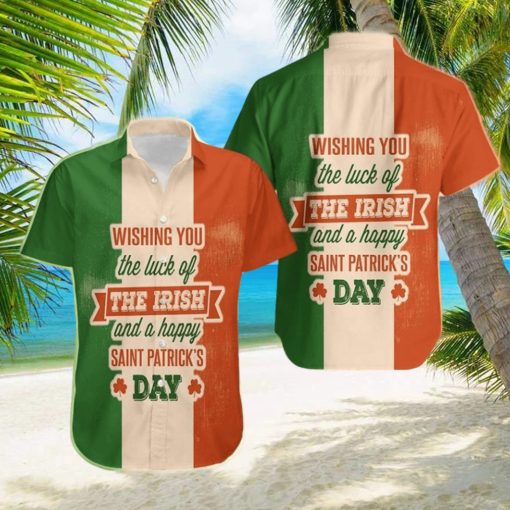 Beach Shirt Hawaiian Aloha Shirts Wishing You The Luck Of The Irish