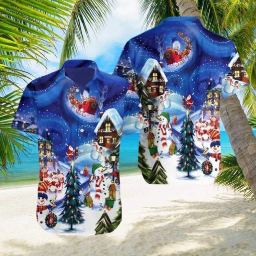 Beautiful Christmas Sky Hawaiian Aloha Shirts