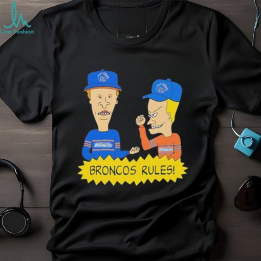 Beavis and Butt Head Boise State Broncos Rules NCAA T Shirt