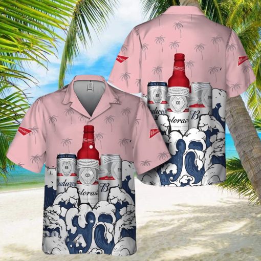 Beer Budweiser Hawaiian Shirt Gift For Beach Vacation