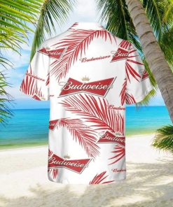 Beer Budweiser Hawaiian Shirt,Aloha Shirt,Palm Leaves Pattern All Over Print