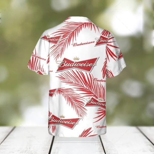 Beer Budweiser Hawaiian Shirt,Aloha Shirt,Palm Leaves Pattern All Over Print