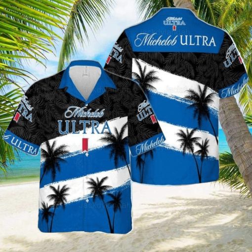 Beer Michelob Ultra Hawaiian Shirt Coconut Tree Practical Beach Gift