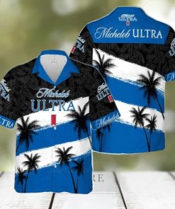 Beer Michelob Ultra Hawaiian Shirt Coconut Tree Practical Beach Gift