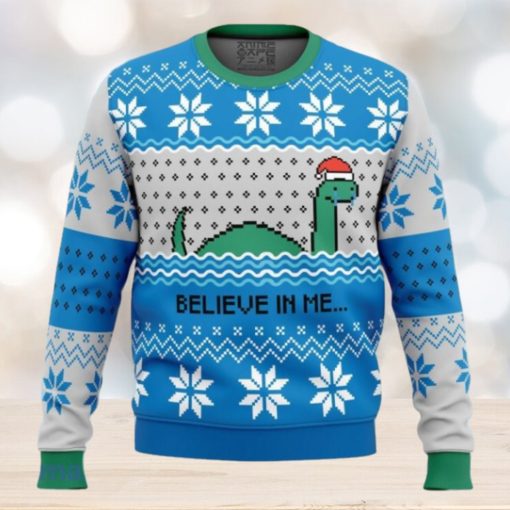 Believe In Me…Nessie Ugly Christmas Sweater Gift For Men And Women