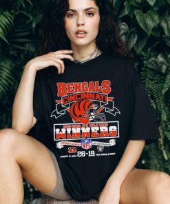 Bengals Cincinnati 2021 2022 AFC Wild Card Winners Cincinnati Bengals 26 19 Las Vegas Raiders Shirt