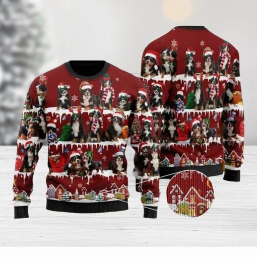 Bernese Mountain Dog Ugly Christmas Sweater For Men & Women