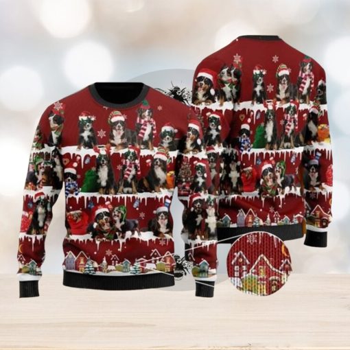 Bernese Mountain Dog Ugly Christmas Sweater For Men & Women