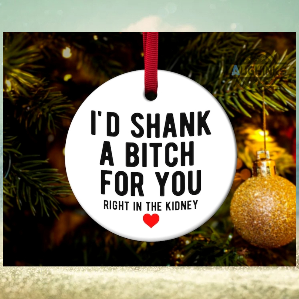 Best Friend Christmas Ornament Ceramic Double Sided Friendship Ornament Id Shank A Bitch For You Right In The Kidney Christmas Gift For Besties Xmas Tree Decoration laughinks_1 Best Friend Christmas Ornament Ceramic Double Sided Friendship Ornament Id Shank A Bitch For You Right In The Kidney Christmas Gift For Besties Xmas Tree Decoration laughinks_1