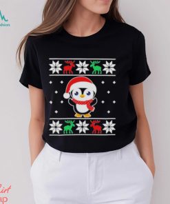 Best Funny Penguin Santa Ugly Christmas Shirt