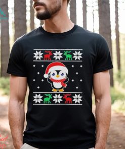 Best Funny Penguin Santa Ugly Christmas Shirt