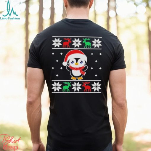 Best Funny Penguin Santa Ugly Christmas Shirt