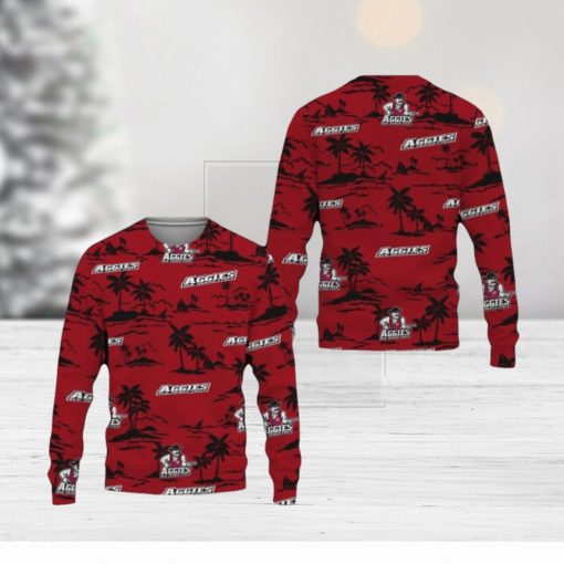 Best Mexico State Aggies Coconut Tree Sweater All Over Printed Christmas Fans For Men And Women