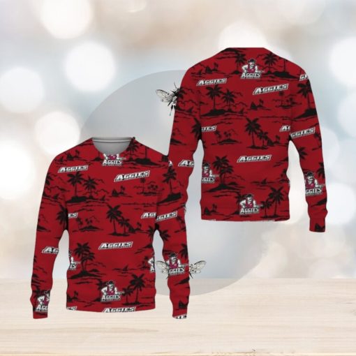 Best Mexico State Aggies Coconut Tree Sweater All Over Printed Christmas Fans For Men And Women