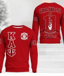 Beta Psi Chapter Red 3D Sweater Community Personalized Logo For Men And Women Gift Christmas