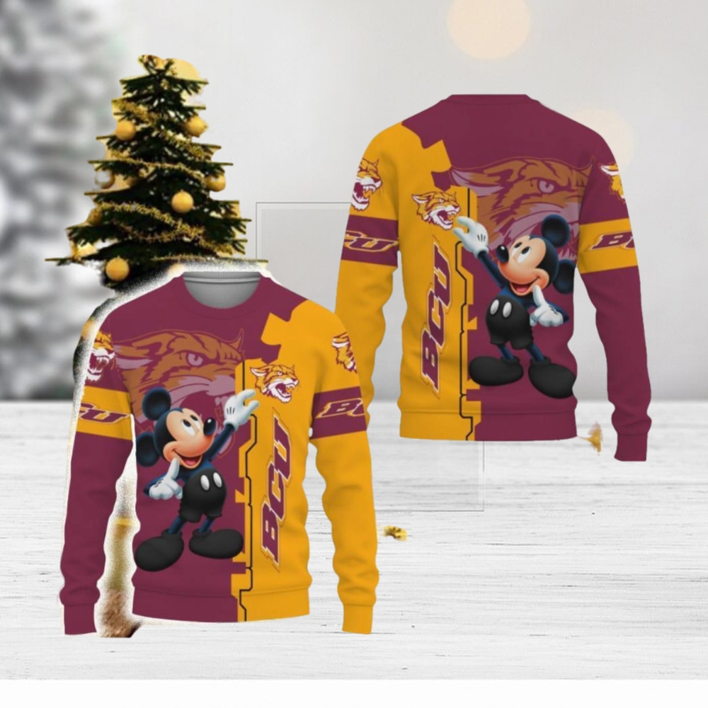 Bethune_ _Cookman Wildcats Mickey Mouse Champions Football Funny 3D Sweater  For Men And Women Gift Christmas - Limotees