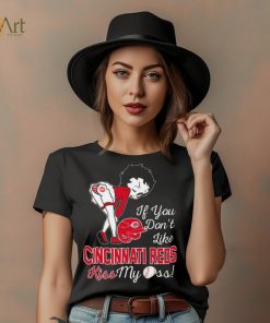 Betty Boop If You Don’t Like Cincinnati Reds Kiss My Ass t shirt