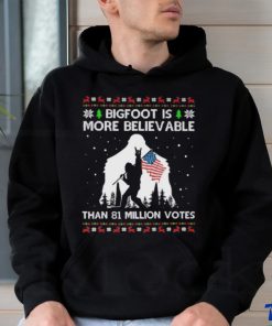 Bigfoot Is More Believable than 81 million votes christmas shirt
