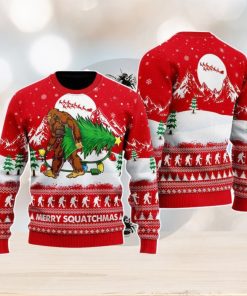 Bigfoot Mery Squatchmas Christmas Unisex Ugly Sweater