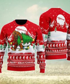 Bigfoot Mery Squatchmas Christmas Unisex Ugly Sweater