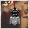 Back Ice Hockey Player  Johson 49   Personalized Christmas Ornament   Gift For Ice Hockey Lovers