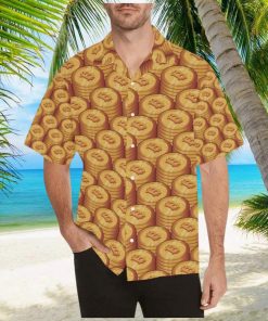 Bitcoin Pattern Print Design Hawaiian Shirt