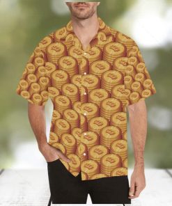 Bitcoin Pattern Print Design Hawaiian Shirt