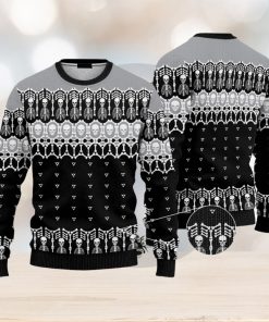 Black And White Skeleton Ugly Christmas 3D Sweater AOP