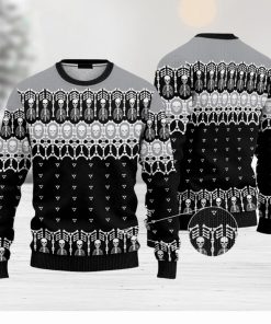 Black And White Skeleton Ugly Christmas 3D Sweater AOP