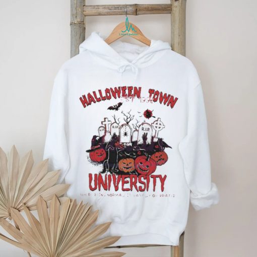 Black Cat Playing Guitar in Halloween Town University Where Being normal Is Vastly Overrated shirt
