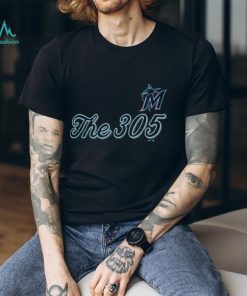 Black Miami Marlins Regulation shirt