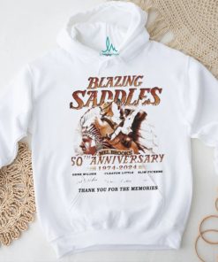 Blazing Saddles Mel Brooks’ 50th Anniversary 1974 – 2024 Thank You For The Memories Signatures T shirt